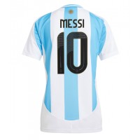 Zenski Nogometni Dres Argentina Lionel Messi #10 Domaci Copa America 2024 Kratak Rukav